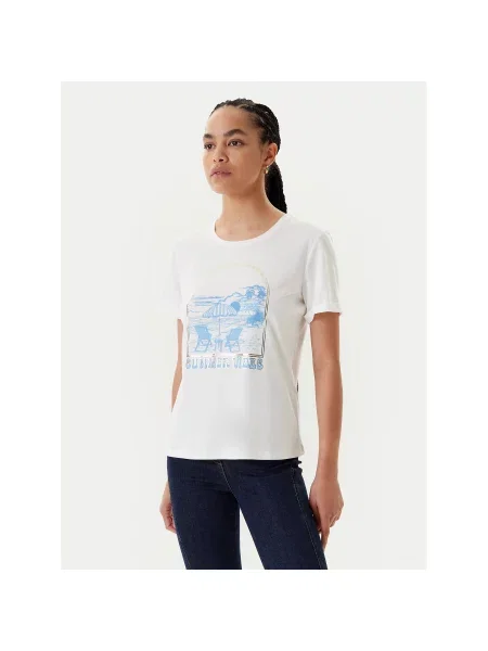 Morgan T-shirt Regular Fit bijela