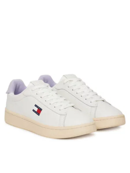Tommy Jeans Sneakersy Archive 98 Écru červené