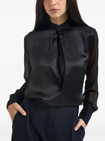 Cămașă Semicouture din satin negru