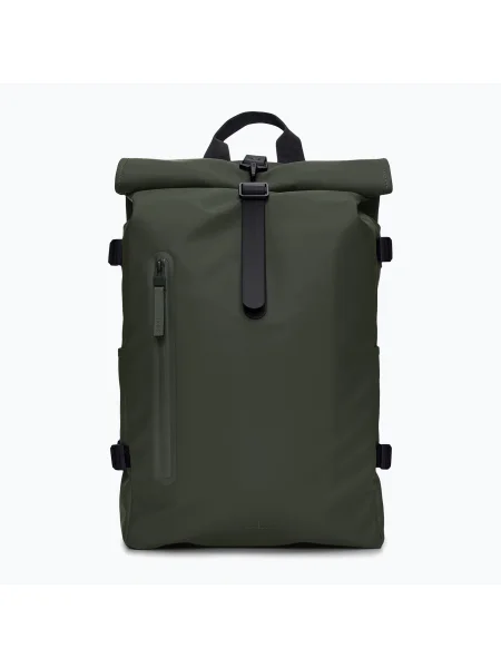 Mestský batoh Rains Rolltop Rucksack Large 23 l green zelená