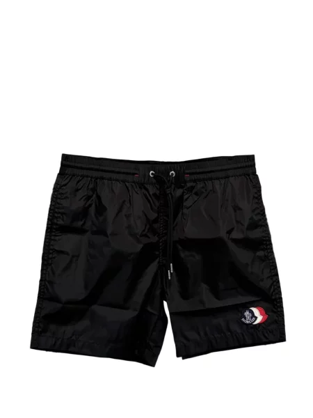Slip de baie Moncler cu autograf negru