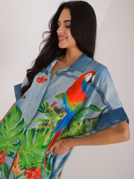 Cămașă Italy Moda albastru