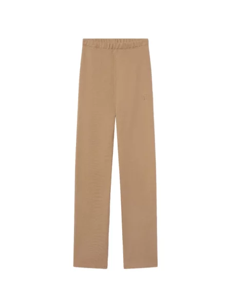 Бягане панталон éterne с автограф кафяво