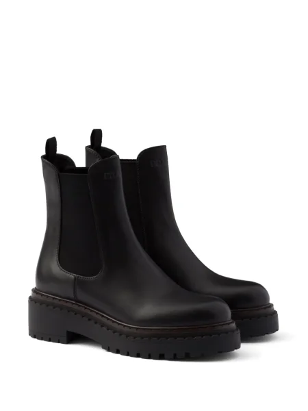 Botine chelsea Prada din piele negru