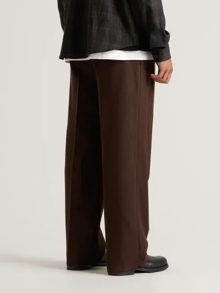 Spodnie Daniel Simmons brązowe