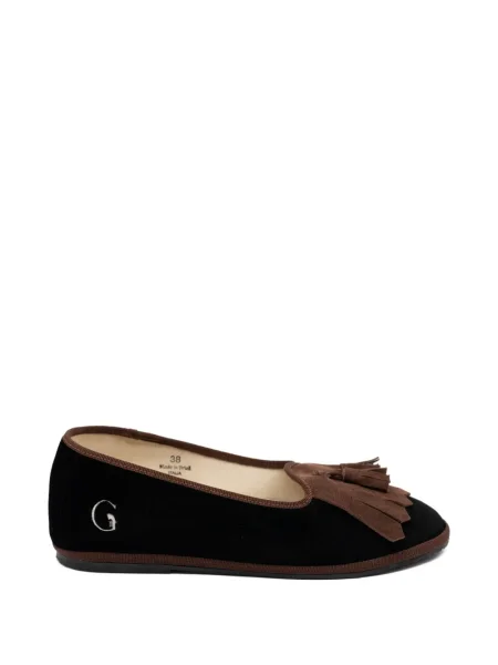 Loafers Gondolina s třásněmi černé