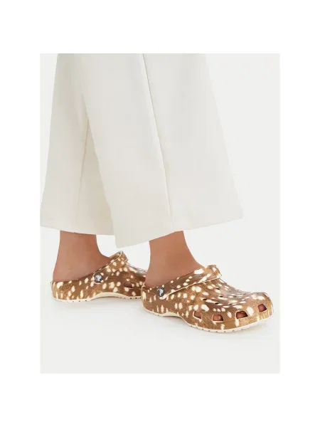 Natikače Crocs Classic Pop Animal Clogs smeđa
