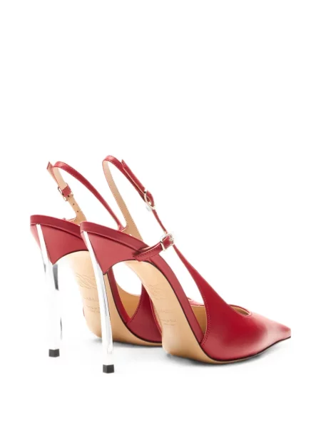 Pantofi cu toc Casadei slingback roșu