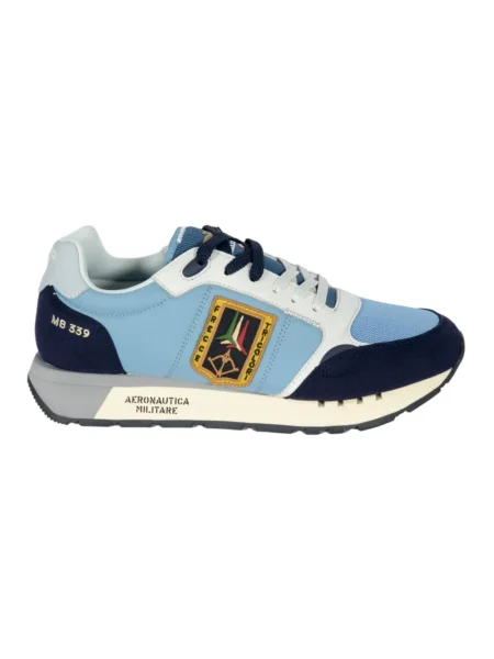 Sneakersy Aeronautica Militare do biegania niebieskie