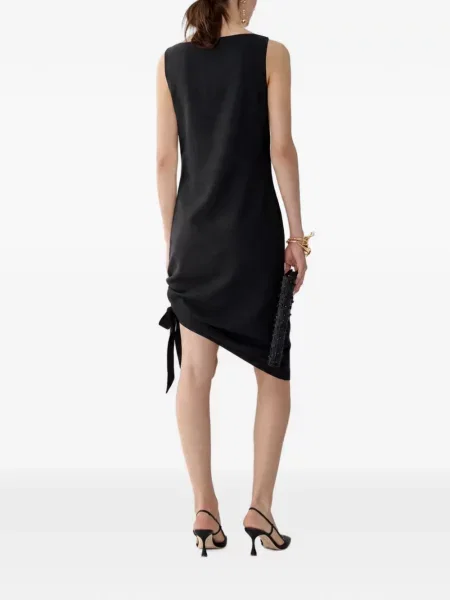 Rochie Carolina Herrera asimetrică negru