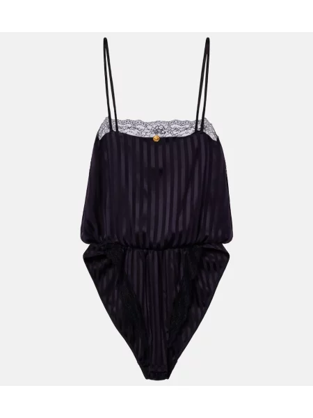 Body Versace de mătase negru