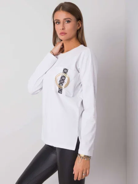Bluza Fashionhunters bela