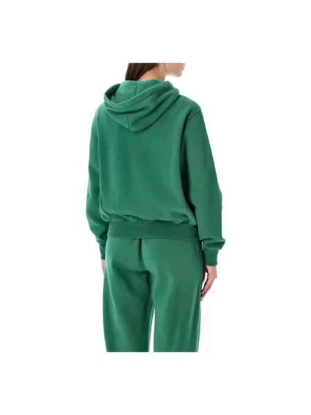 Bluza z kapturem Polo Ralph Lauren klasyczna z logo zielona