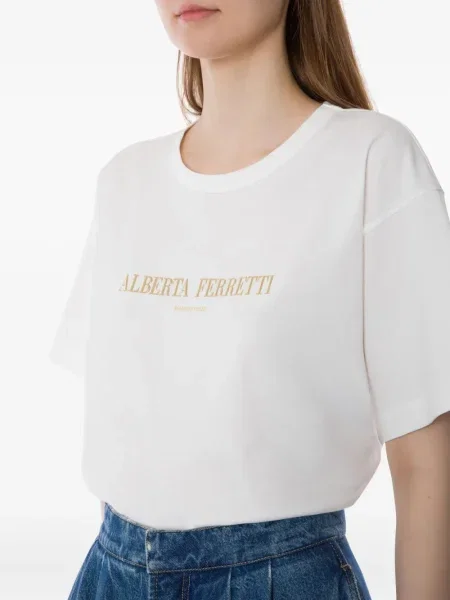 Tricou Alberta Ferretti alb
