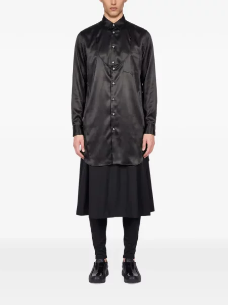Marškiniai Comme Des Garçons Homme Plus satino juoda