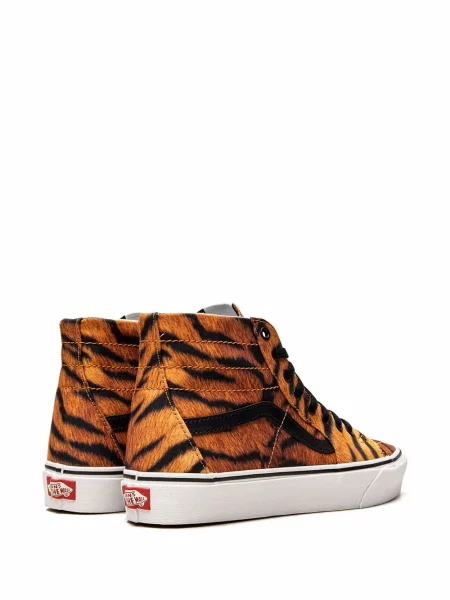 Sneakersy Vans SK8 Hi w tygrysie prążki brązowe