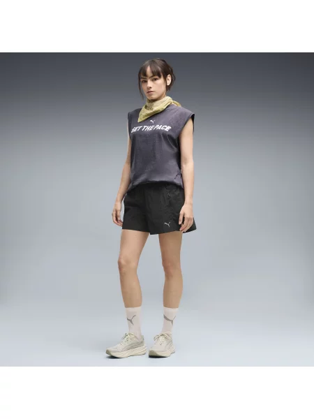 PUMA szorty z tkaniny Run Culture Collective T7 4" Odzież S czarny