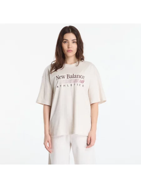 Tricou New Balance Trackside Oversized T-Shirt Linen Heather M