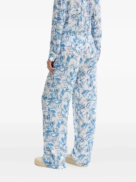Pantaloni Melissa Odabash cu imagine albastru