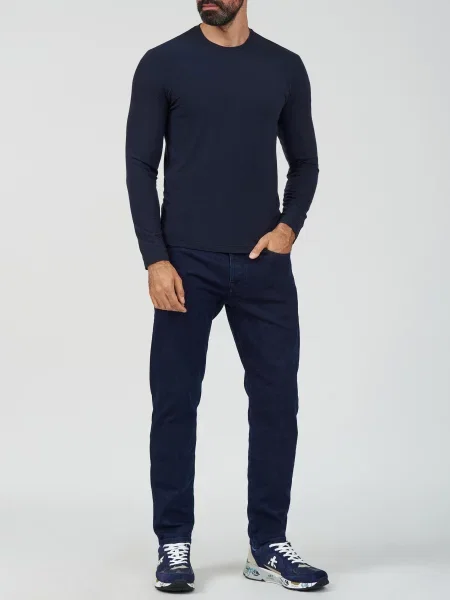 Лонгслив Stefan Brandt синий