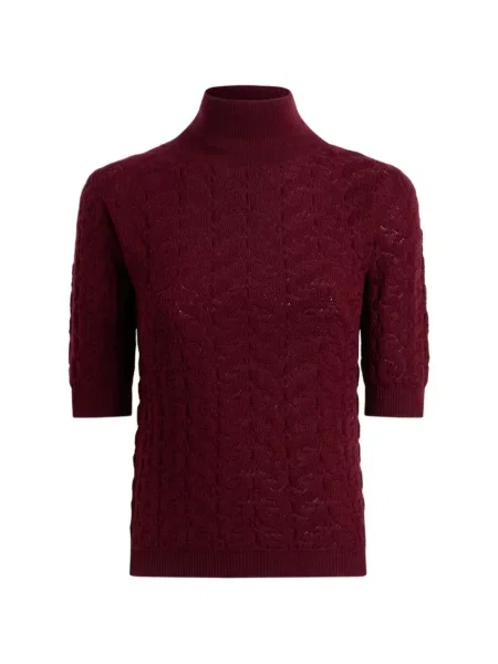 Pulover Etro de lână cu model paisley roșu