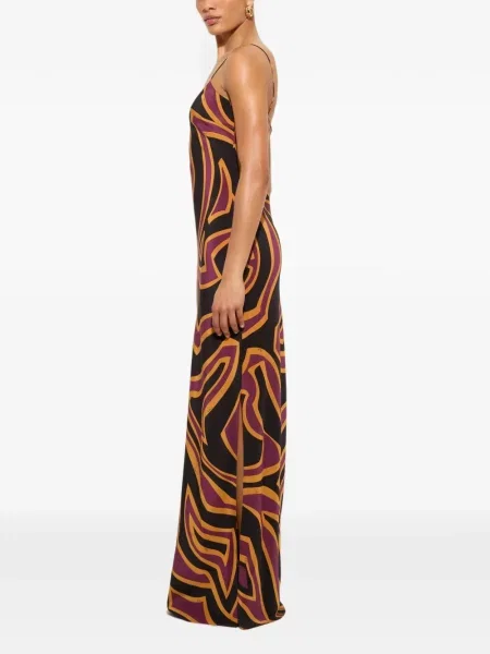 Rochie maxi Pucci cu imagine roșu