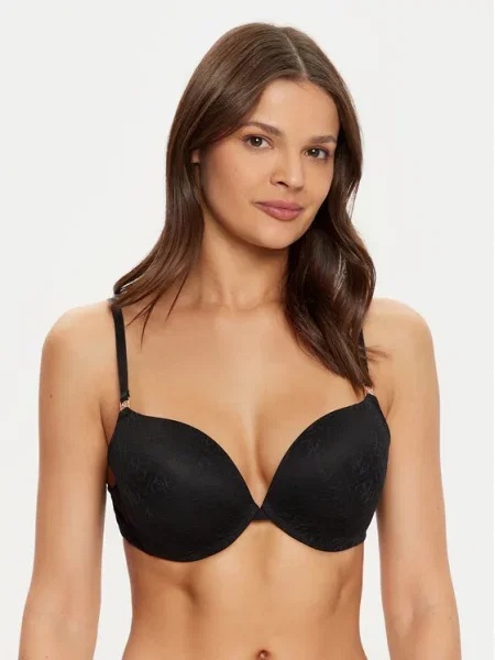 GUESS Nedrček Nora temno siva črna