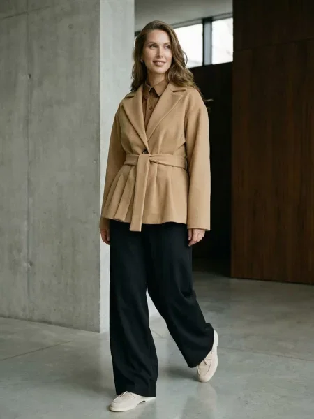 Пальто Seventeen кашемір коричневий