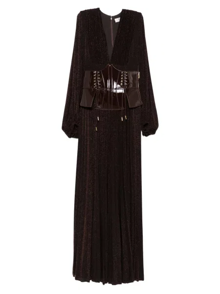 Сукня Elisabetta Franchi коричнева