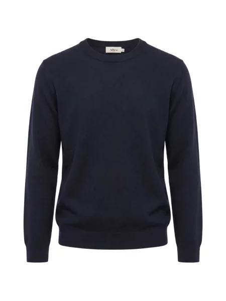 Pulover Altea de lână cu decolteu rotund albastru