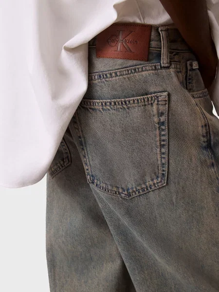 Прямі джинси Calvin Klein Jeans блакитні