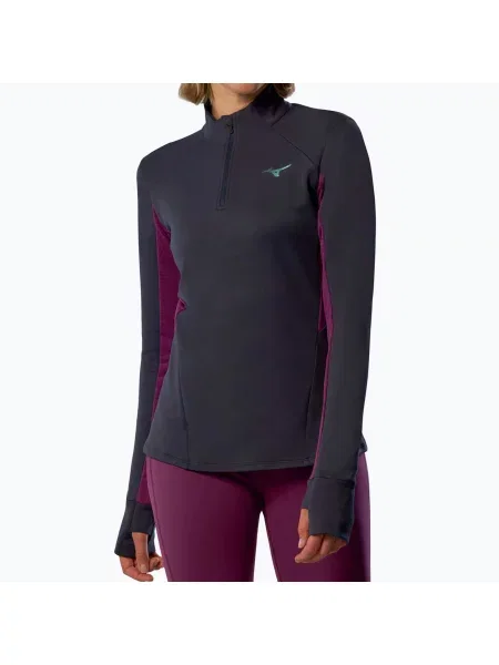 Спортивная кофта Mizuno на полумолнии синяя