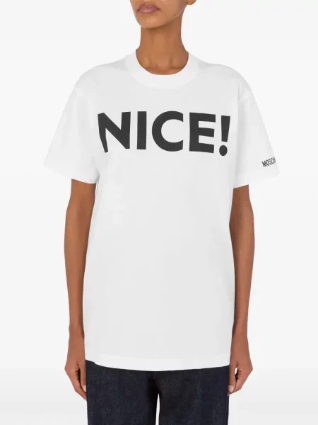 Tricou Moschino cu imagine alb