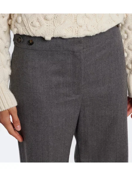 Pantaloni Stella Mccartney de lână gri