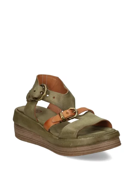 Sandale A.s.98 cu cataramă verde