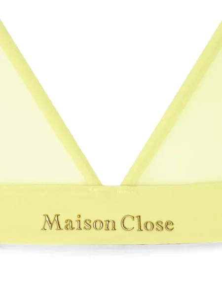Sutien triunghi Maison Close galben