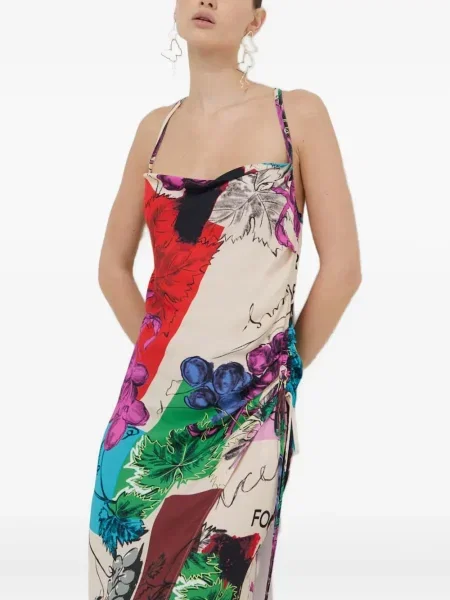 Rochie midi Iceberg cu model floral cu imagine până la genunchi