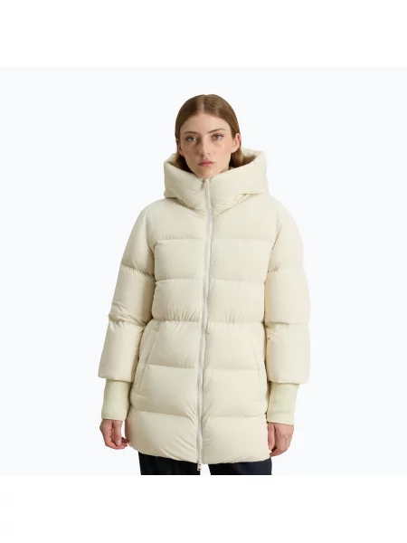 Kurtka Woolrich Cloud Madison Coat milky cream beżowa