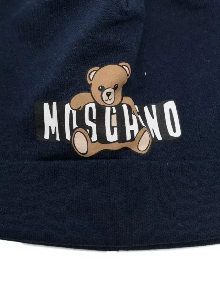 Czapka z daszkiem dziecięca Moschino niebieska