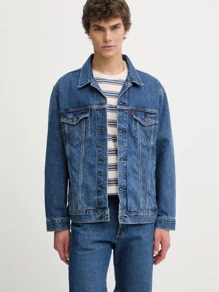 Levi's geacă jeans RELAXED FIT albastru