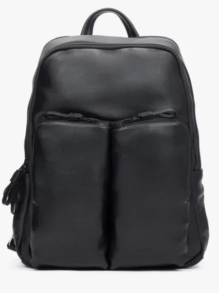 Кожаный рюкзак Estro черный