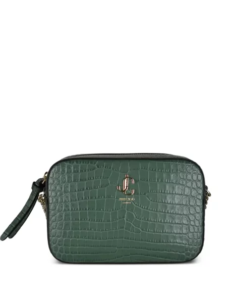 Geantă Jimmy Choo cu autograf verde
