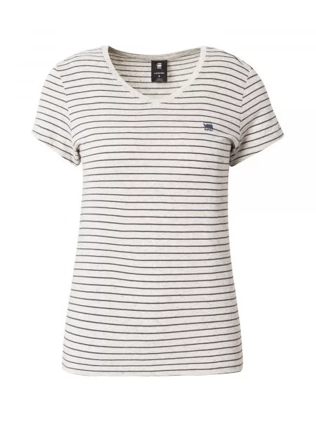 G-Star tričko dámske Stripe eyben slim v t sivá