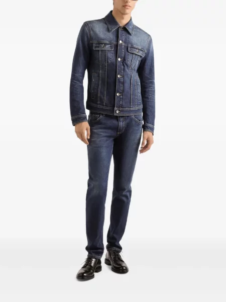 Blugi Dolce & Gabbana cu 5 buzunare albastru