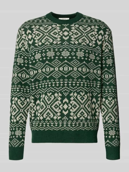 Sweter o kroju regular fit z dzianiny z mieszanki wełny model ‘HOLGER’ Selected Homme