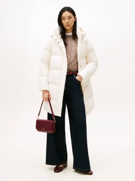 Tommy Hilfiger Geacă din puf Modern Écru alb