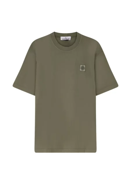 Tricou Stone Island cu strasuri verde