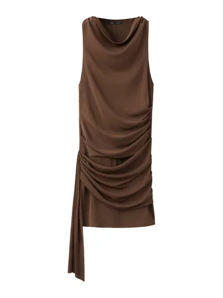 MANGO Rochie MULAN închis maro