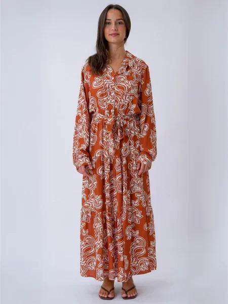 TEESHOPPEN Rochie Lola portocaliu