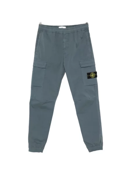 Pantaloni cargo Stone Island cu strasuri albastru